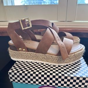 Brown Espadrille Sandals